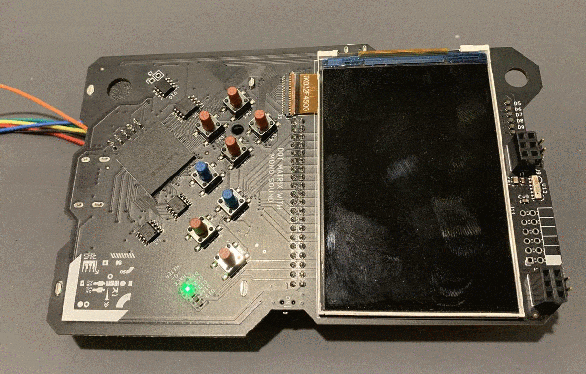 Supercon badge with SpinalHDL loaded to blink an LED using a counter register