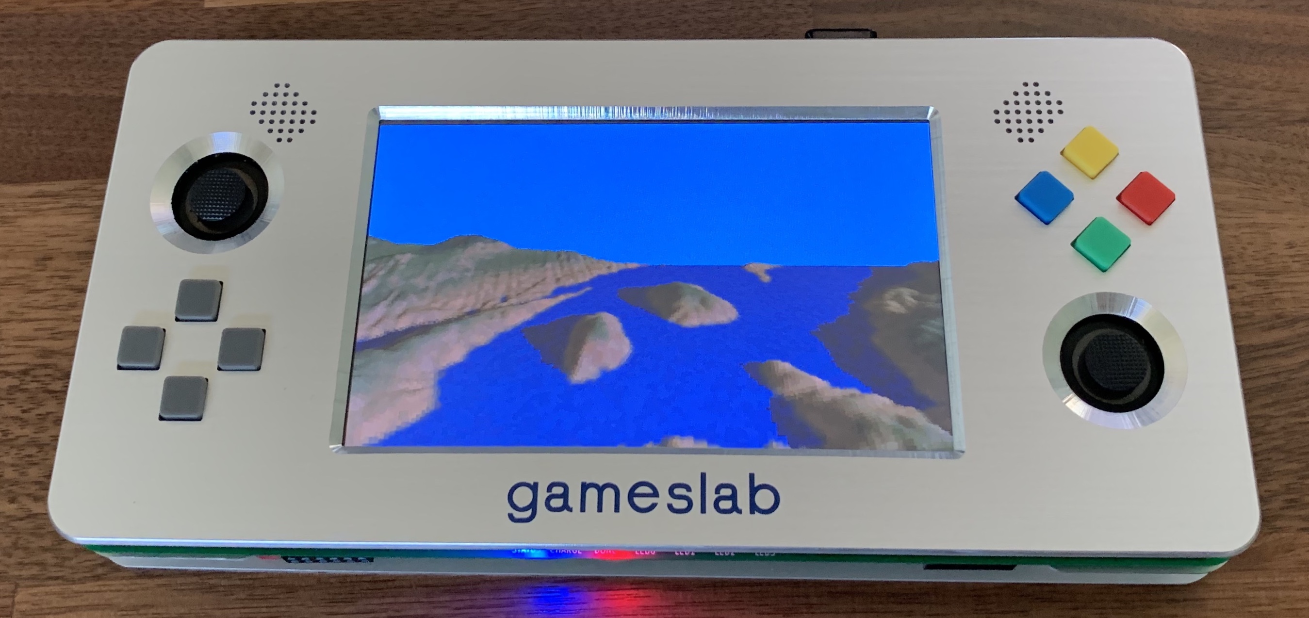 Gameslab running a 3D terrain demo